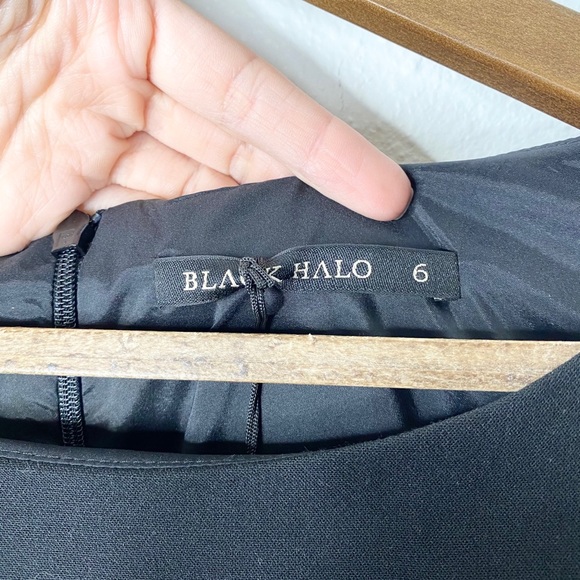 Black Halo Black Mooreland Mini Dress 6 NWT - Picture 6 of 12